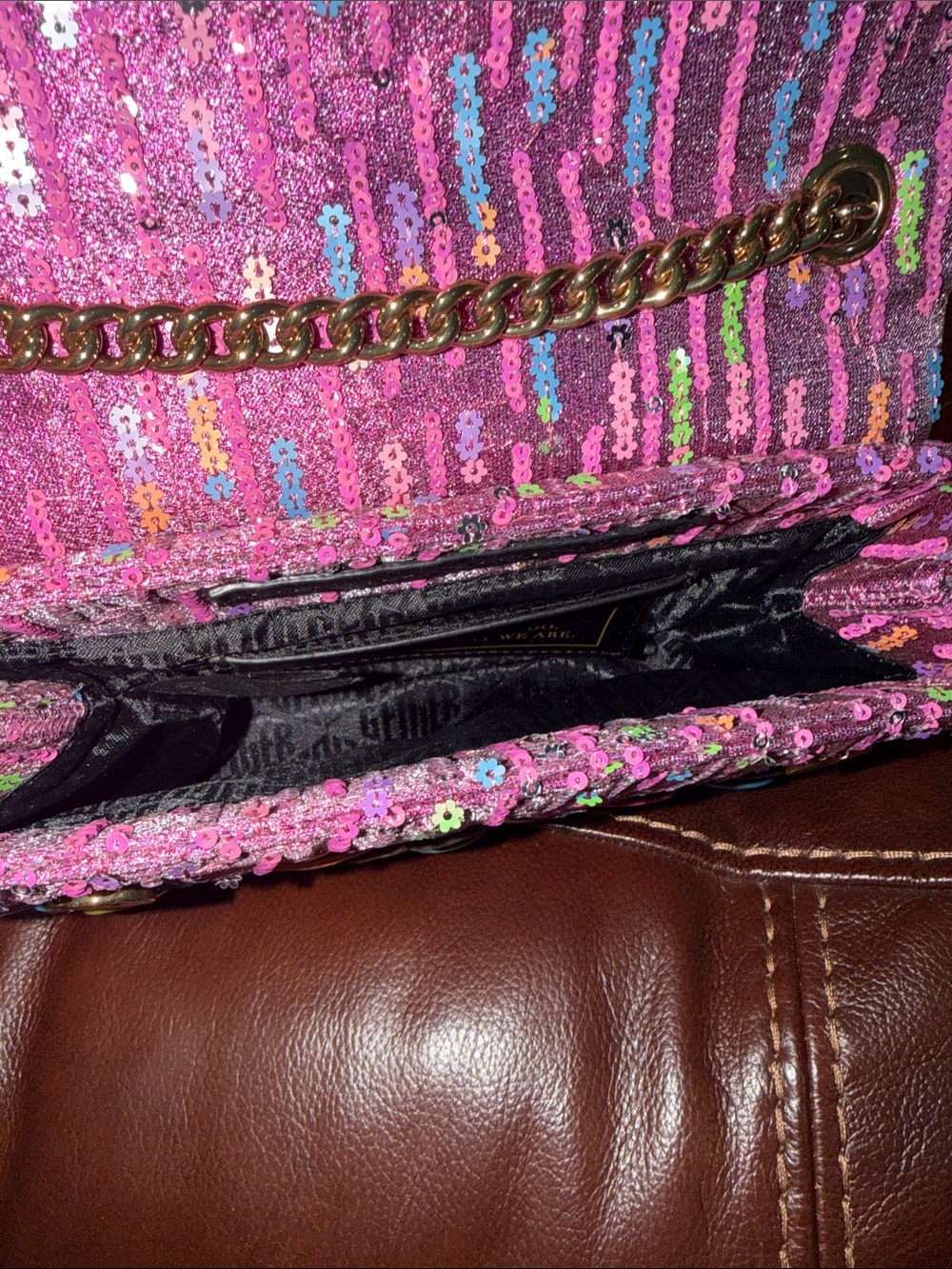 ‼️Kurt Geiger Multicolor Floral Medium Kensington Crossbody Bag Shoulder Bag - Picture 15 of 16